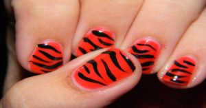 nail art tigre