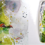 green turaco nail art