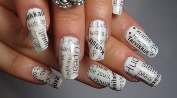 Newspaper manicure: come realizzarla passo passo