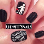 anti V-day nail art