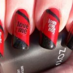 anti V-day nail art