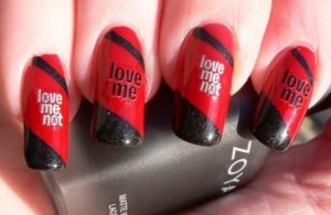 anti V-day nail art