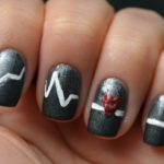 anti V-day nail art