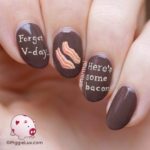 anti V-day nail art