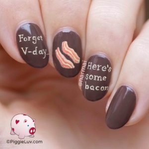 anti V-day nail art