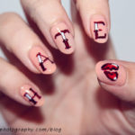 anti V-day nail art