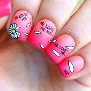 anti V-day nail art