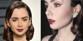 Lily Collins e il trucco eyeliner facilissimo eyeliner