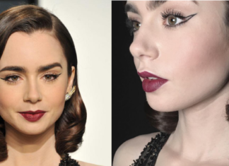 Lily Collins e il trucco eyeliner facilissimo eyeliner