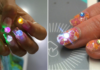 Nail art LED: tutorial unghie effetto discoteca nail art LED