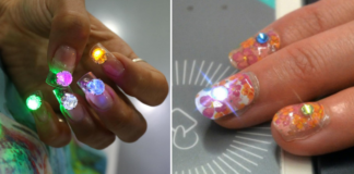 Nail art LED: tutorial unghie effetto discoteca nail art LED