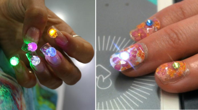 Nail art LED: tutorial unghie effetto discoteca nail art LED