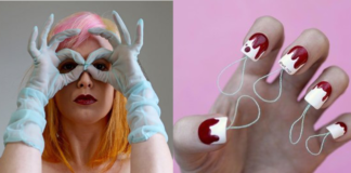 Nail art tampone per protestare contro il tabù delle mestruazioni nail art tampone