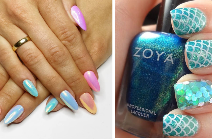 Nail art tutorial facile per unghie effetto sirena nail art_sirena