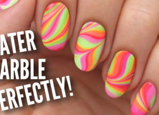 Tutorial unghie watermarble per principianti watermarble nails