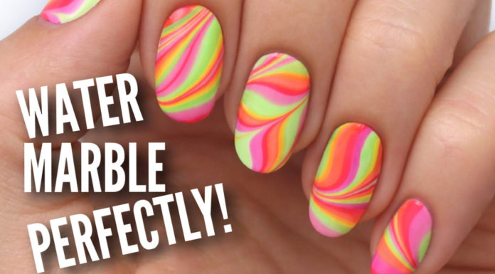 Tutorial unghie watermarble per principianti watermarble nails