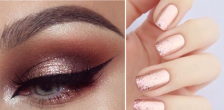 Unghie e make up rose gold: idee brillanti per Natale rose gold