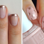 rose gold nail art
