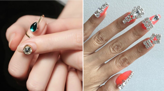 Come realizzare una nail art gioiello secondo Unistella nail art_gioiello