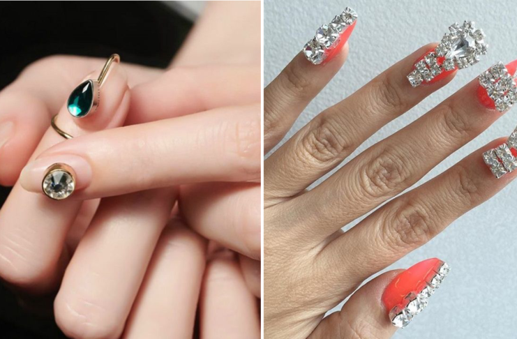 Come realizzare una nail art gioiello secondo Unistella nail art_gioiello